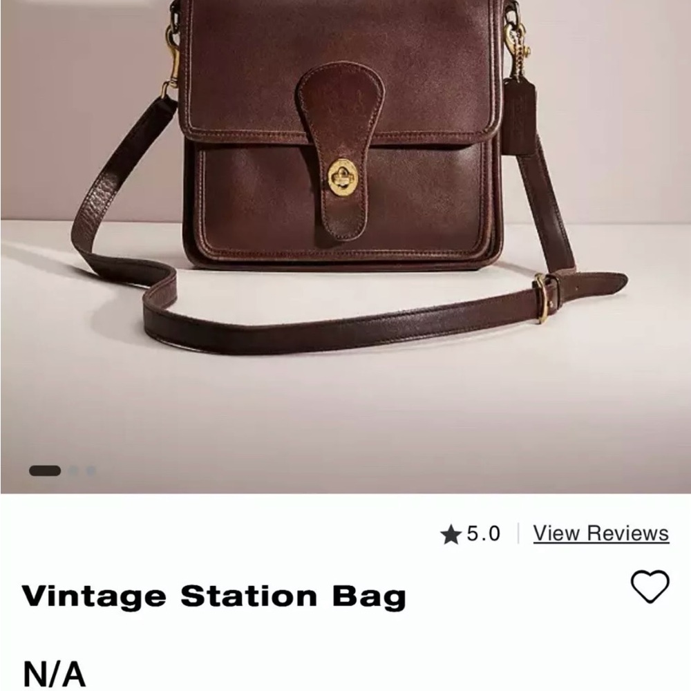 Coach Vintage Brown Leather Station Bag - Top Handle Purse 5130 Classic Classy - Picture 14 of 14